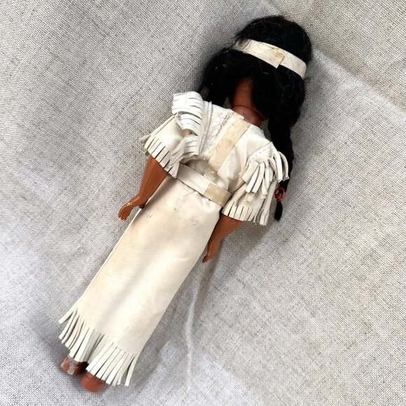 2 Vintage Celluloid Sleepy Eye Ethnic Dolls - Native American - African American - Picture 9 of 13